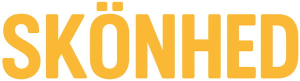 Stylized text logo of 'SKÖNHED' in vibrant yellow, representing beauty and elegance.