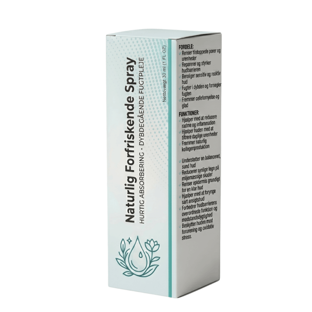 Naturlig forfriskende spray
