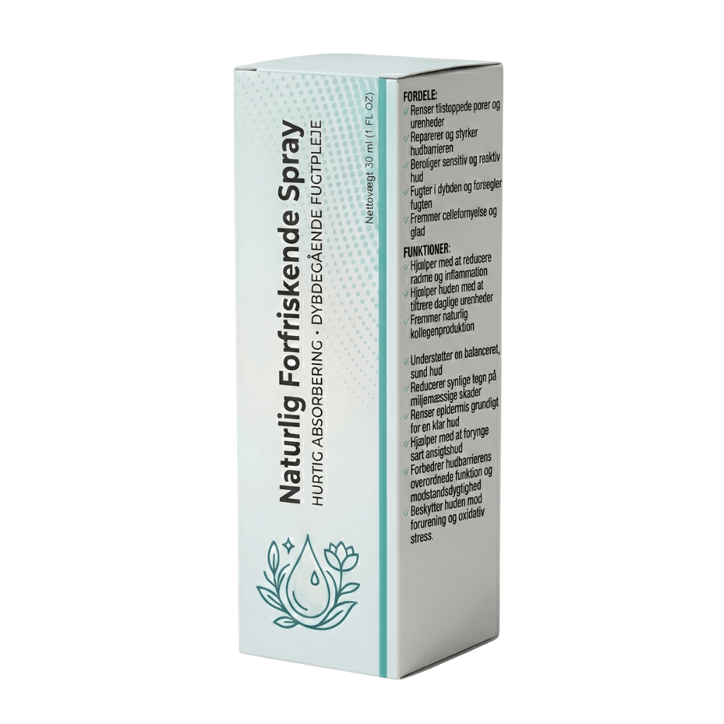 Naturlig forfriskende spray