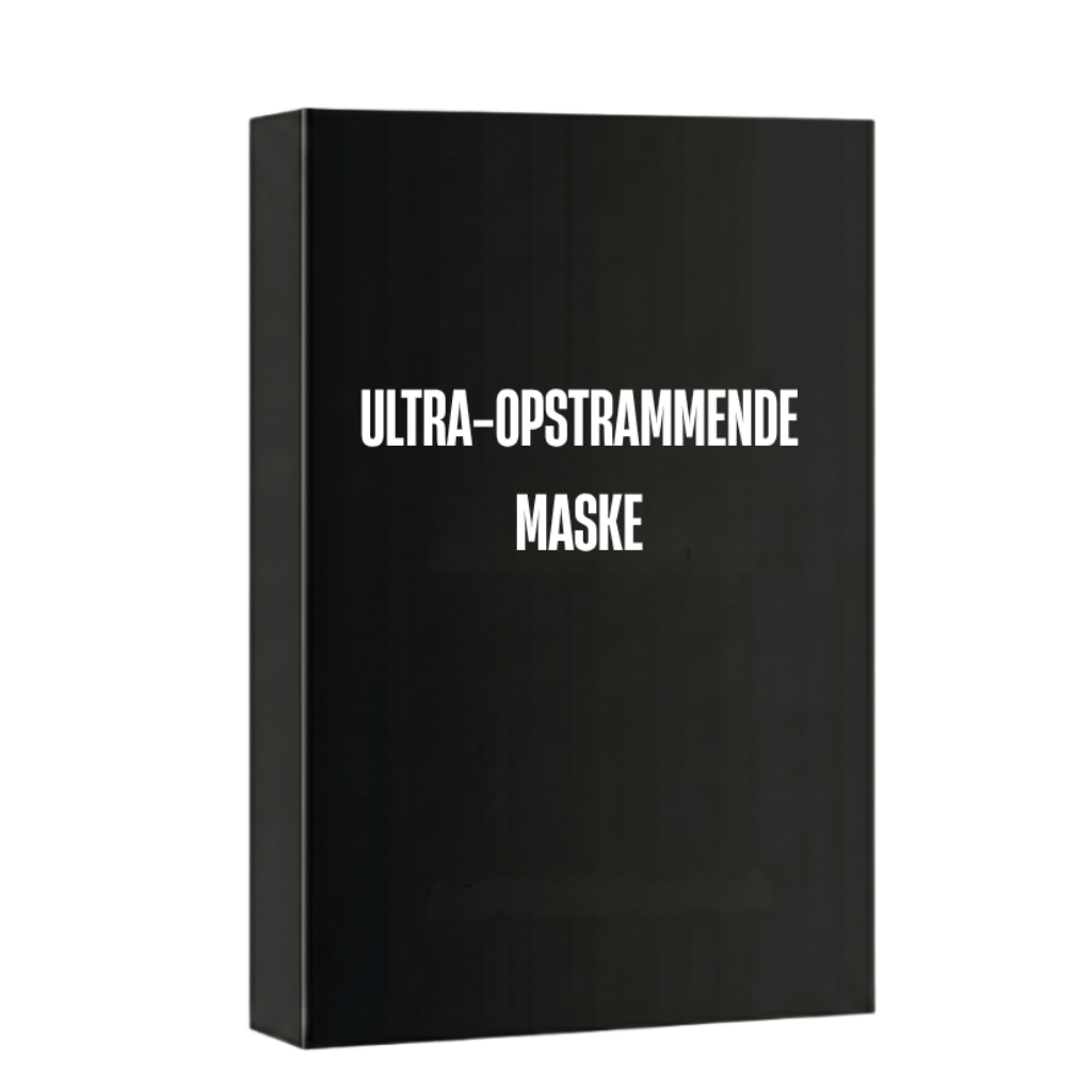 Ultra-opstrammende maske i elegant emballage, ideel til glattere og velplejet hud.