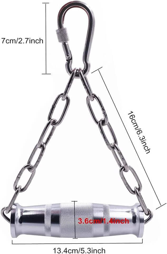 SKÖNHED VellGrip stainless steel V-shaped handle for triceps pushdowns and biceps curls