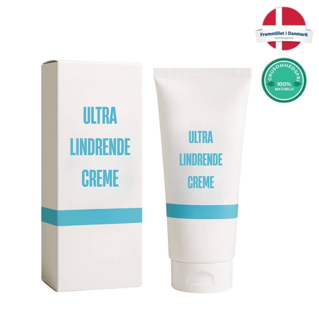Ultra Lindrende Creme packaging and tube showcasing its smooth texture and natural formulation.