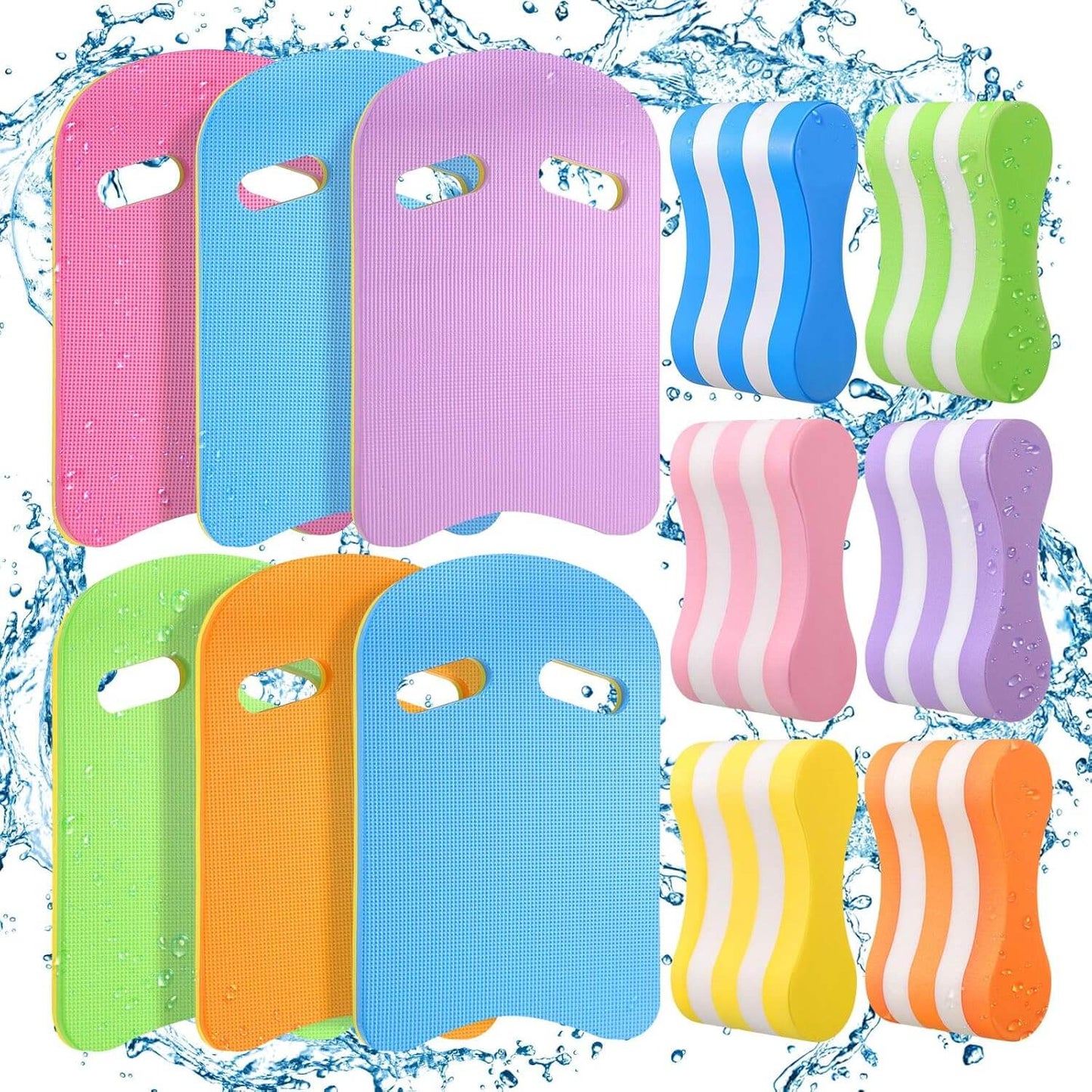 SKÖNHED GlidePad Svømmeplade variety in different colors, ideal for improving swimming technique and strength.