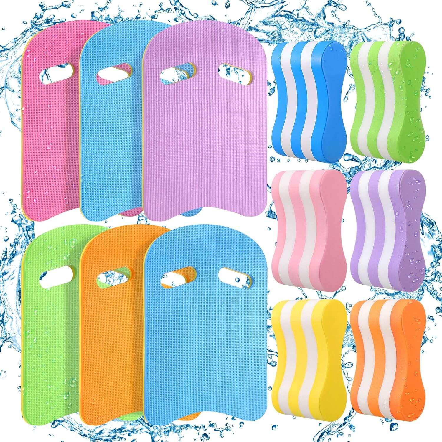 SKÖNHED GlidePad Svømmeplade variety in different colors, ideal for improving swimming technique and strength.