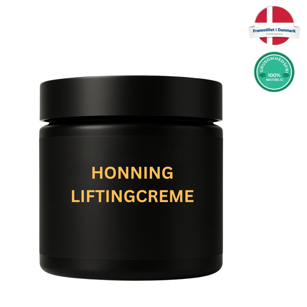 Honning Liftingcreme hudplejecreme, luksuriøs og naturlig, fremhæver huden, glat og blød tekstur, 100% naturlig.