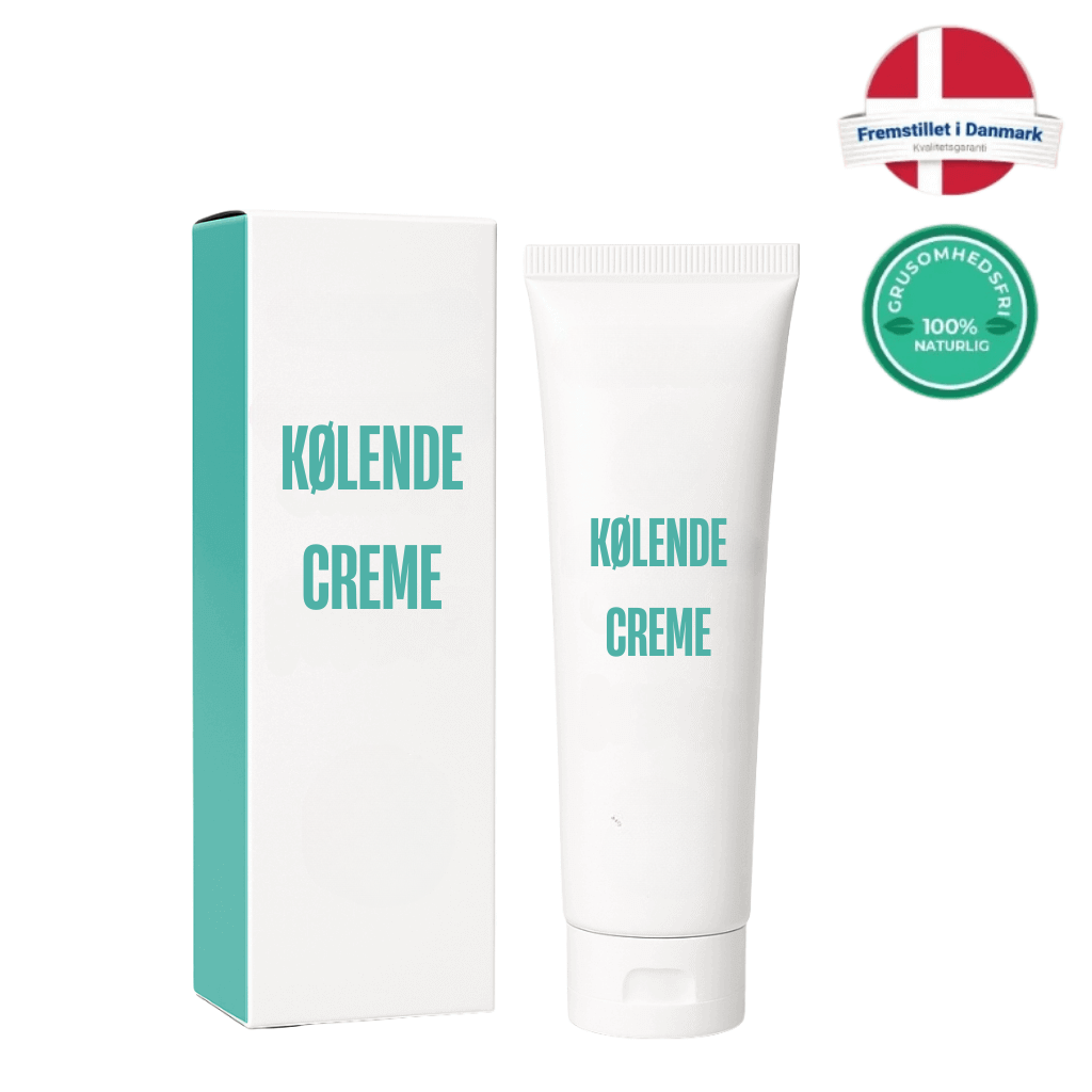 Kølende Creme i tube og emballage, designet til at forbedre din hudplejerutine.
