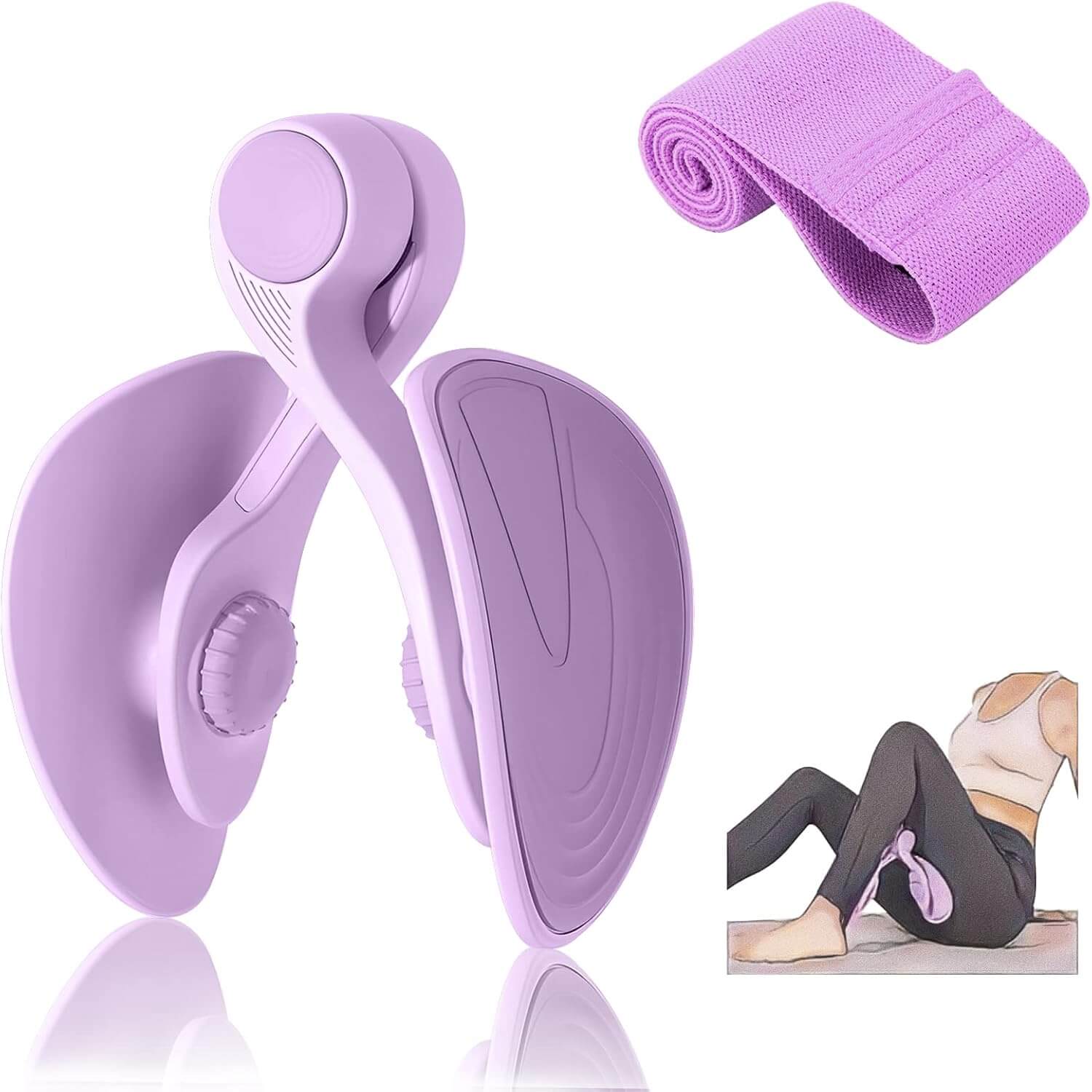 SKÖNHED ThighTone ergonomic trainer with resistance band for home workouts and toning.