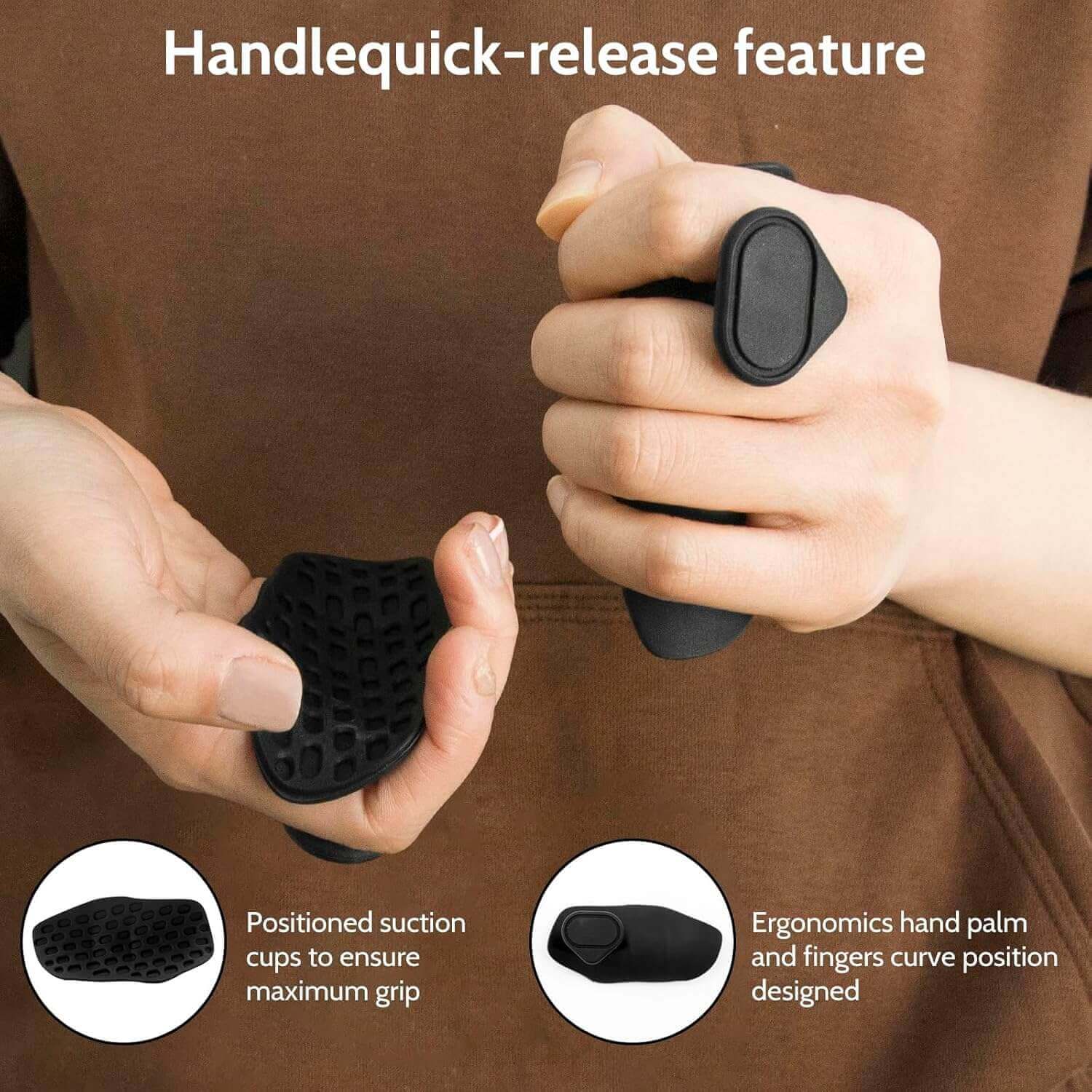 Skönhed KraftPad Sæt med ergonomisk greb og hurtig frigivelsesfunktion, der sikrer maksimal kontrol under træning.