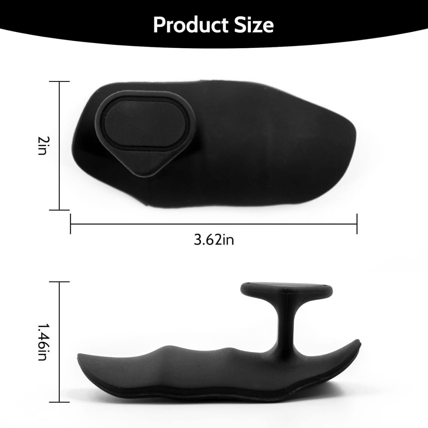 Skönhed KraftPad Sæt - produktmål 2in højde, 3.62in bredde, 1.46in dybde, minimalistisk design.