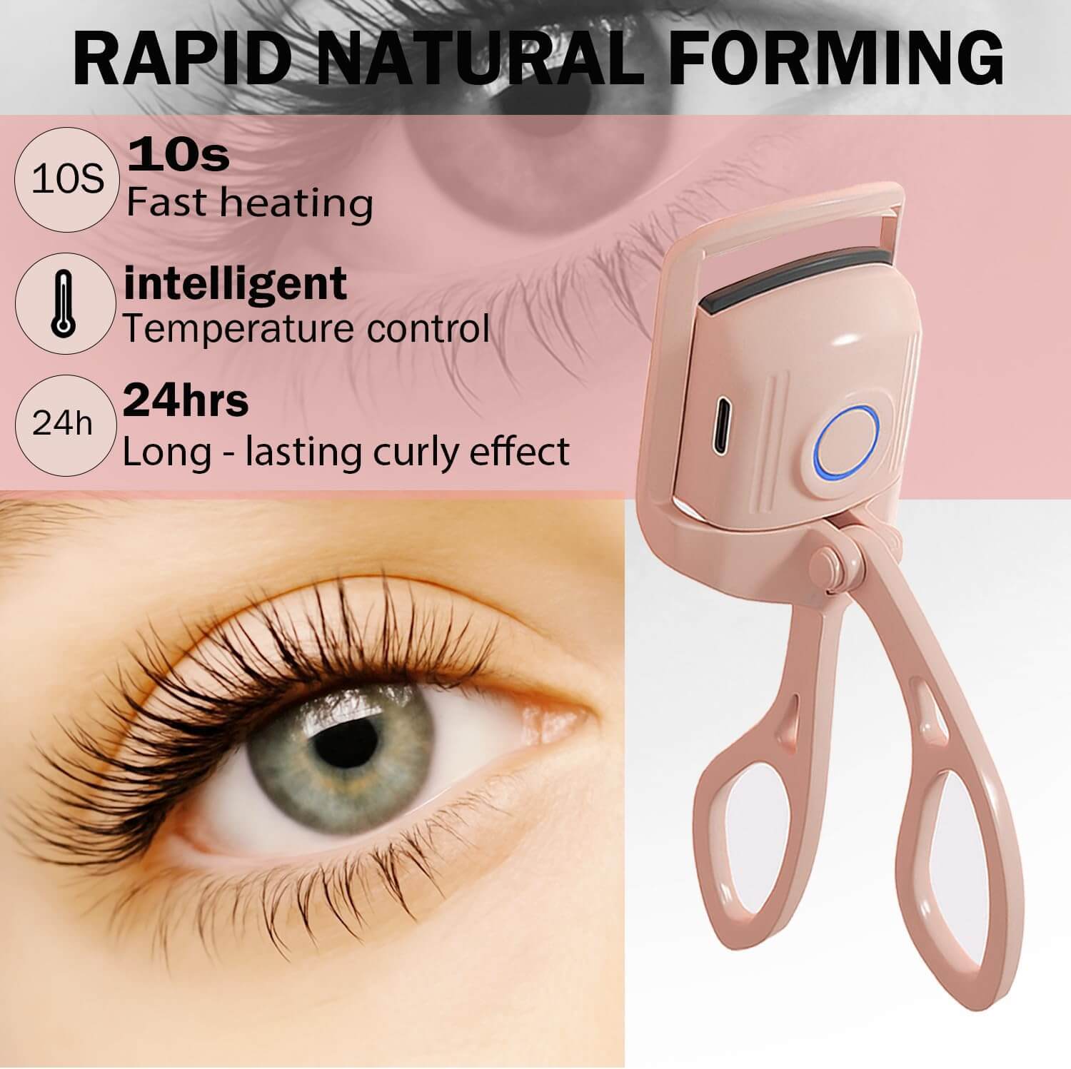 Skönhed Elegant Plejemaske med intelligent temperaturkontrol for naturlig curl-effekt