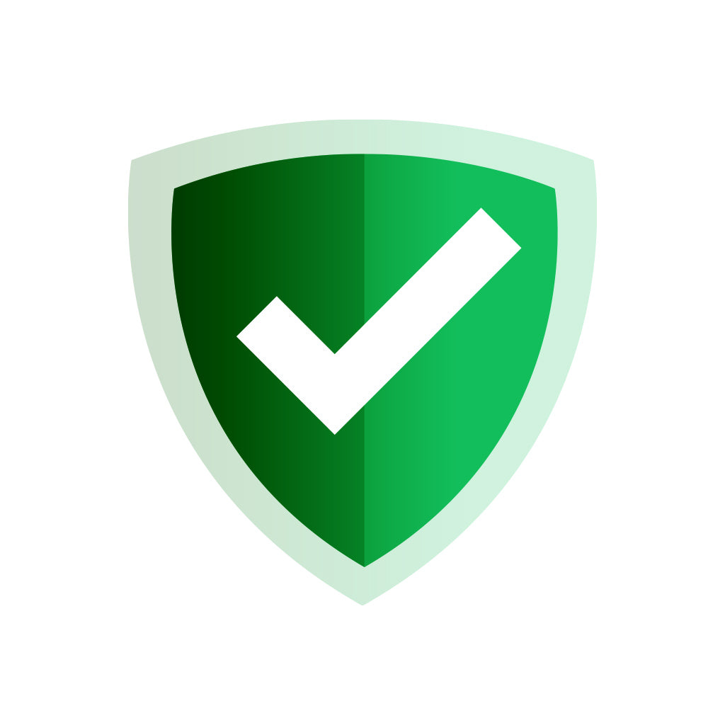 Pakkeforsikring logo with a green shield and white check mark symbolizing insurance coverage.